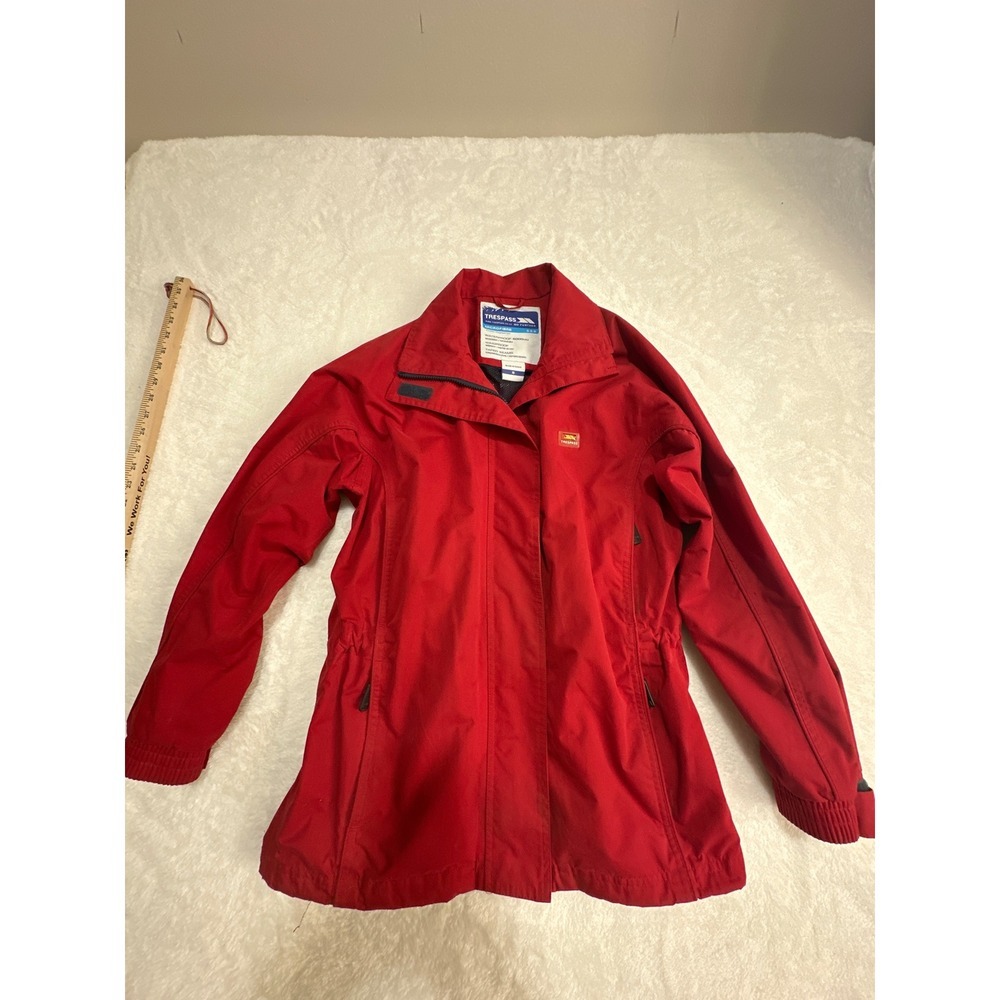Trespass Red Microfibre Waterproof Windproof Jacket Size S